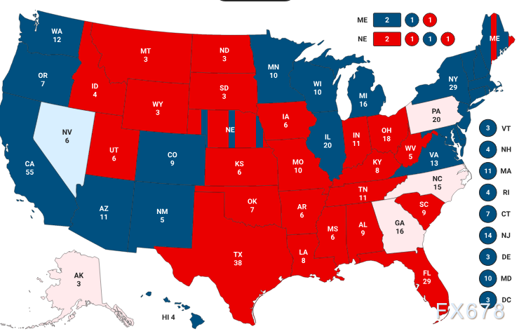 美国大选特殊盘点：这州再陷“重新计票”魔咒，开票地图“五颜六色”何意？大选结果会难产吗？
