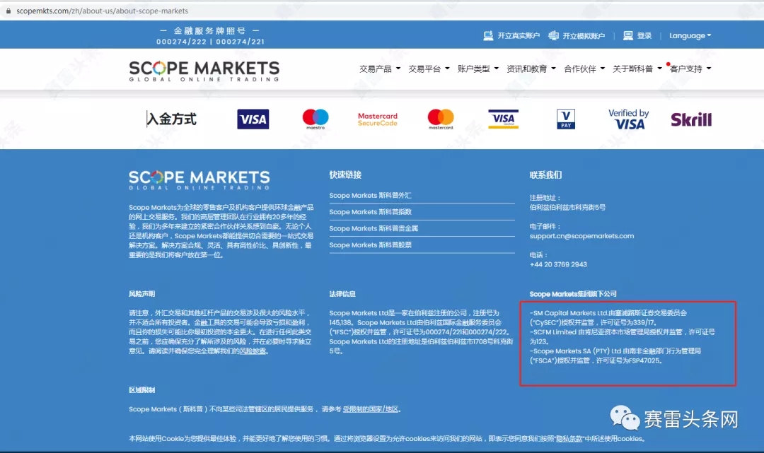 Scope Markets斯科普退出中国市场，叫SMFX时就劣迹斑斑！