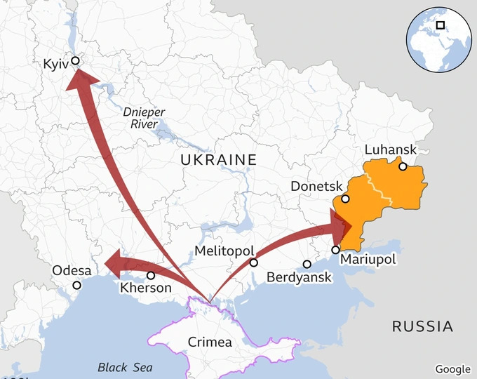 Quan chức Ukraine nói về việc sơ tán dân khỏi bán đảo Crimea