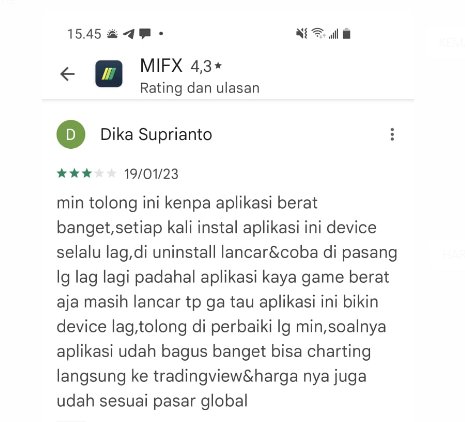 App MIFX Selalu Lemot, Kenapa? 