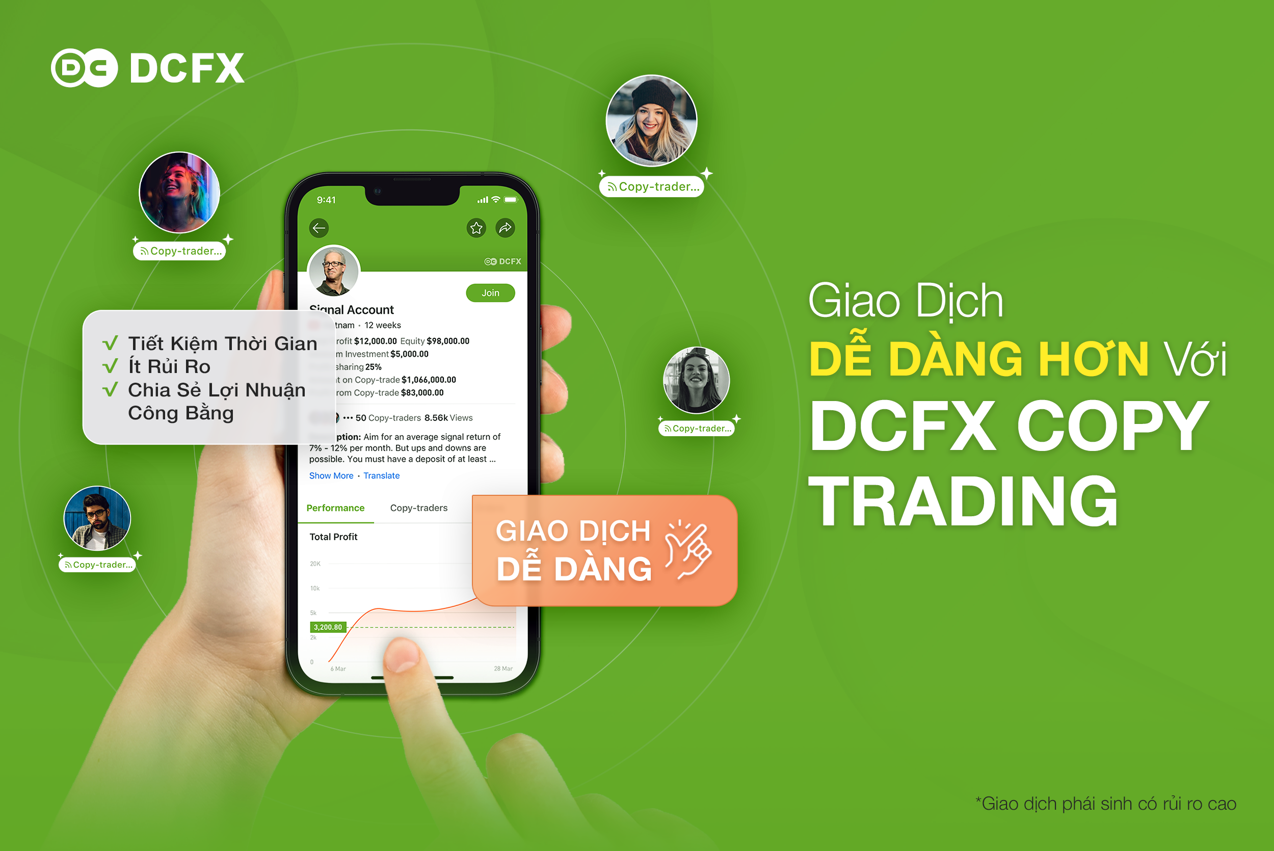 Chức Năng Siêu Việt “Sao chép giao dịch” đã có trên DCFX