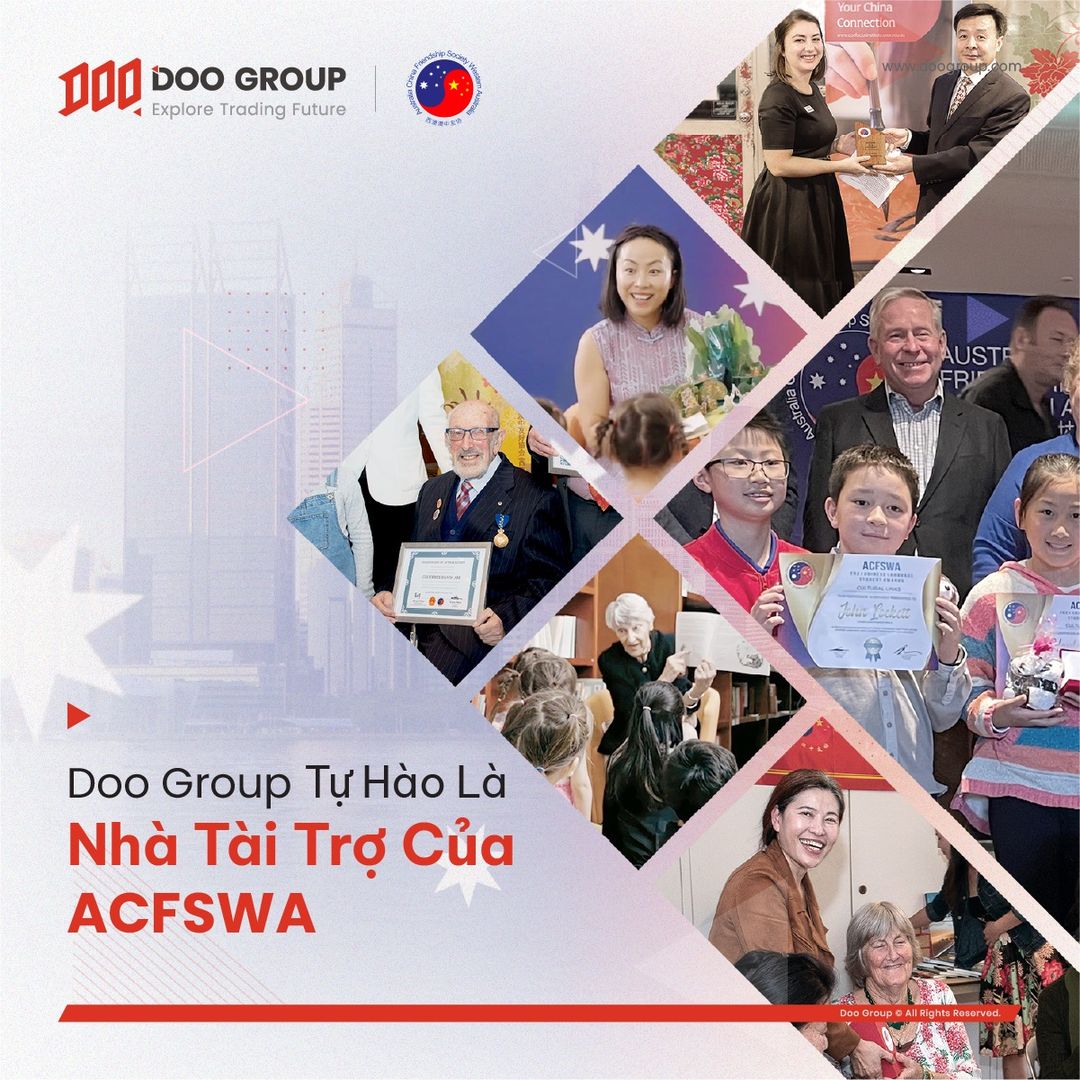 Doo Group trở thành nhà tài trợ của Hiệp Hội Hữu Nghị Úc-Trung tại Tây Úc (ACFSWA)