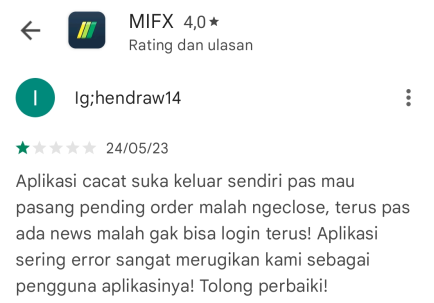 Parah Banget, APP MIFX Sering Error Merugikan Pengguna!