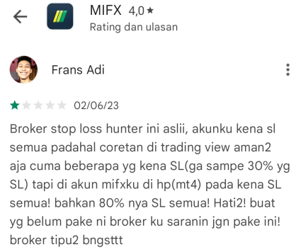 MIFX Broker Stop Loss Hunter?!