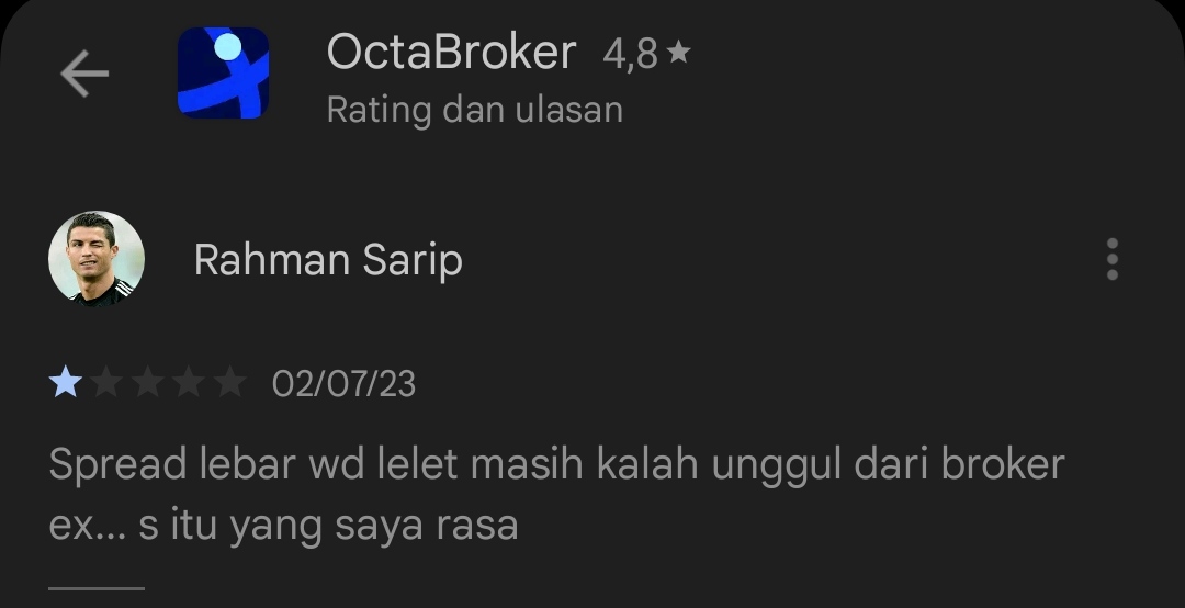 Pengguna Mengkritik Broker Octa