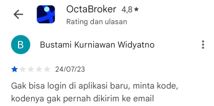 Masalah Login di Aplikasi Baru Broker OctaFX