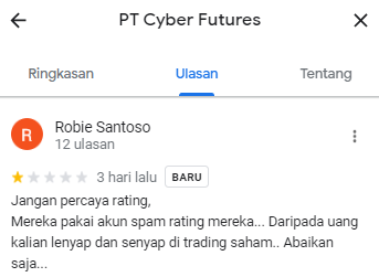 Pengguna Ragu Trading di Cyber Futures