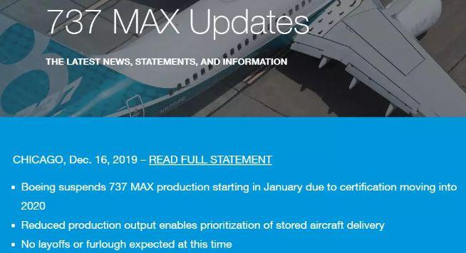 一夜暴跌500亿！波音宣布停产737 Max，最大竞争对手笑了