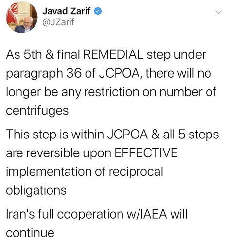 中东紧张局势再度升级！伊朗宣布中止履行伊核协议：核计划不再受限