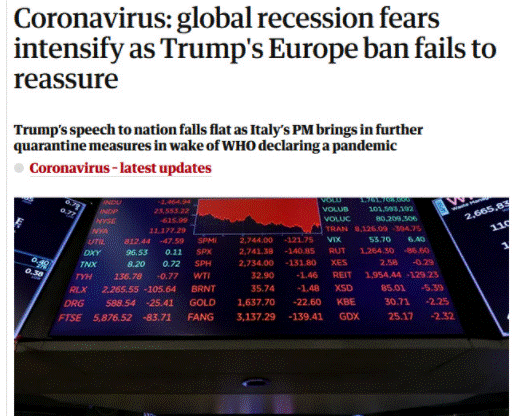 市场暴动大升级：美股期货崩跌再“跌停”特朗普的“禁令”极有可能引发全球大衰退？