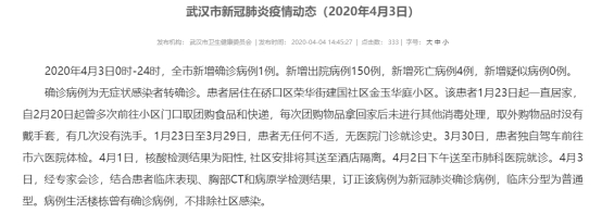 今天新增1例武汉本土病例 官方公布最新细节