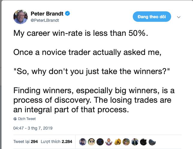 Tỷ lệ thắng (win rate) của Trader chuyên nghiệp là bao nhiêu?