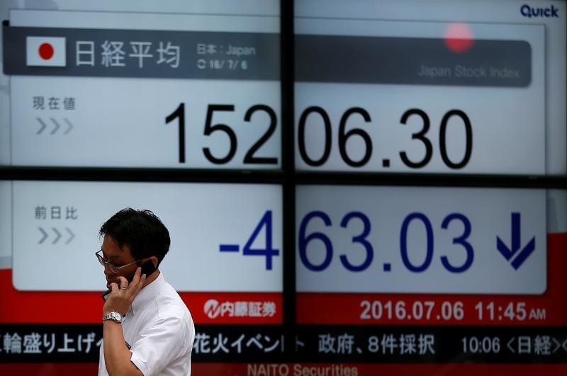BREAKING - Asia Shares Follow Wall Street Higher on U.S. Gridlock Bets