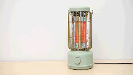 颜值超赞的复古取暖器，柔和得像阳光，冬季家里摆一个，温暖又不干燥