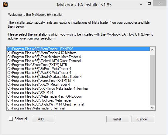 Hướng dẫn đưa tài khoản MT4 lên myfxbook (Phần 1)