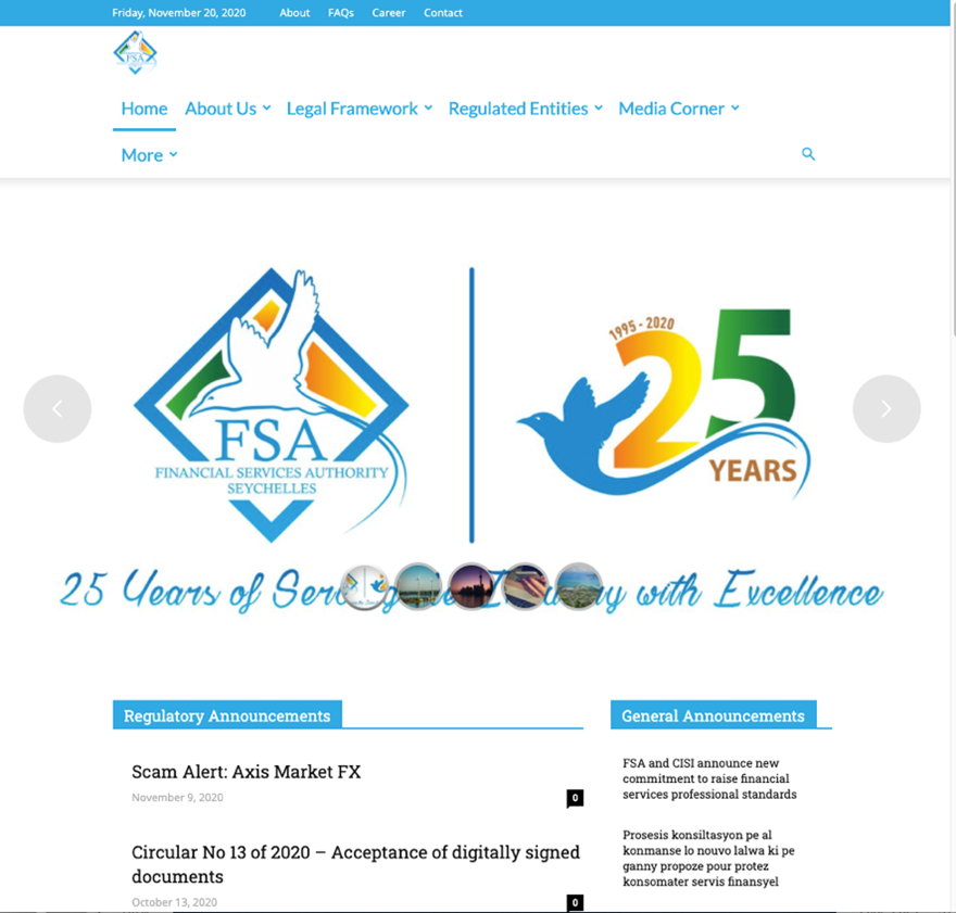REVIEW - The Financial Services Authority of Seychelles