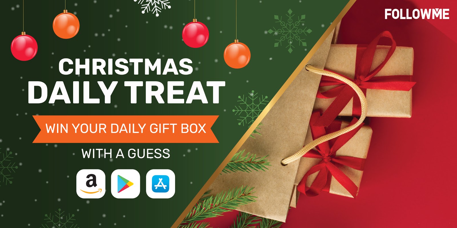 FOLLOWME Christmas Daily Treat - COMMENT & WIN!