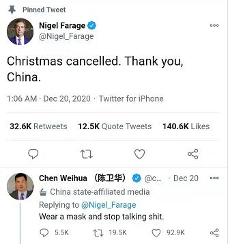 不愧是“欧洲病夫”，英国党魁称“谢谢你，中国”，中国人的回复亮了