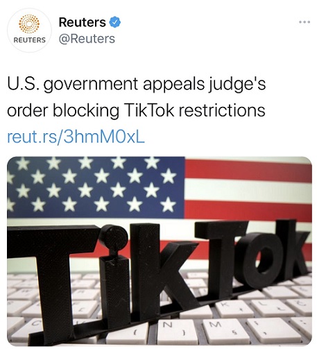 Thẩm phán liên bang Mỹ ngăn chính phủ thực hiện lệnh cấm TikTok