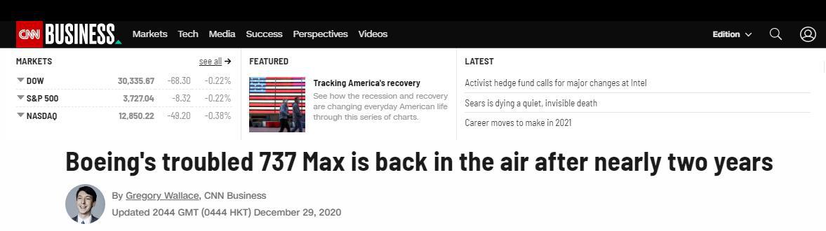 波音737 MAX禁飞两年在美复飞：首航迈阿密至纽约
