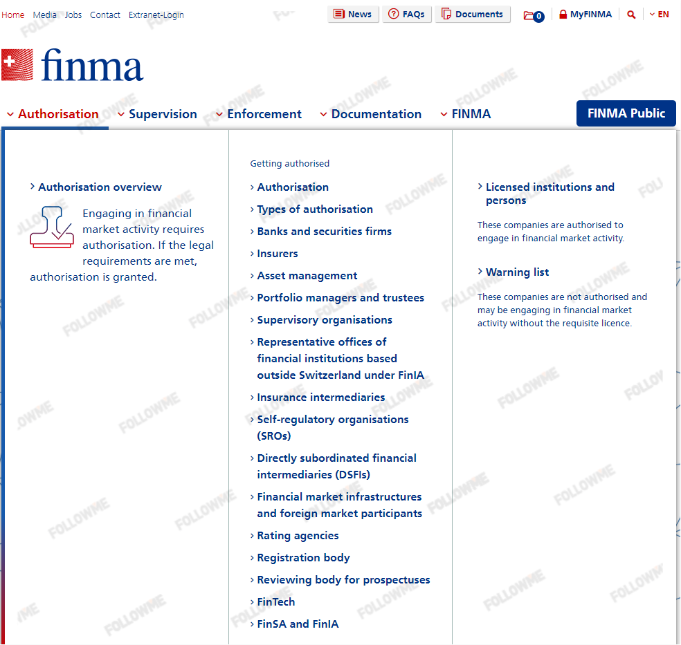监管机构介绍第4期：监管牌照获取难度 Max——瑞士 FINMA