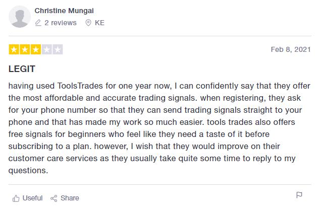 Review: One year with Tools Trades services