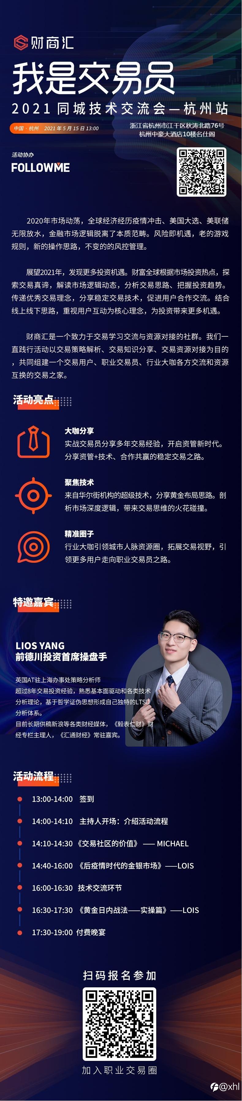 我是交易员——2021同城技术交流会——杭州站