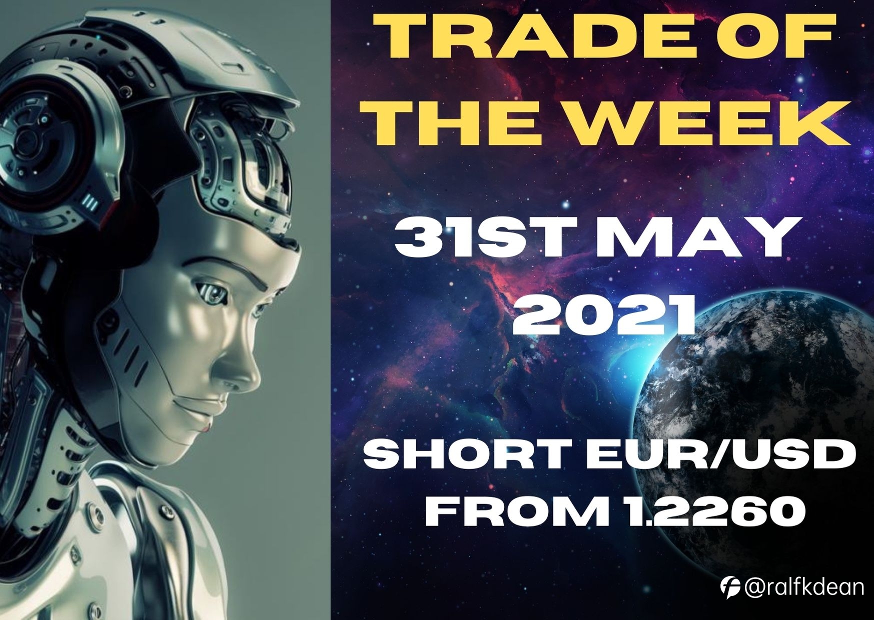 Trade of the Week 31st May 2021 - SHORT EUR/USD