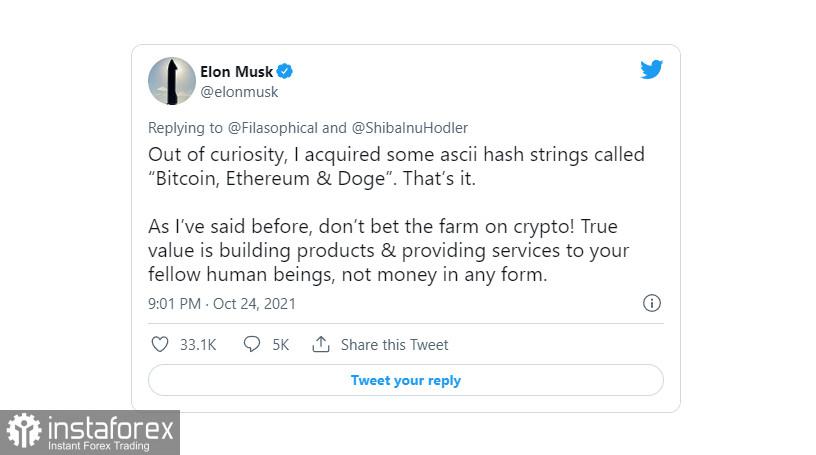Elon Musk mengungkapkan investasi pada Bitcoin, Ethereum dan Dogecoin. Ketua SEC Gary Gensler ingin mengatur industri DeFi