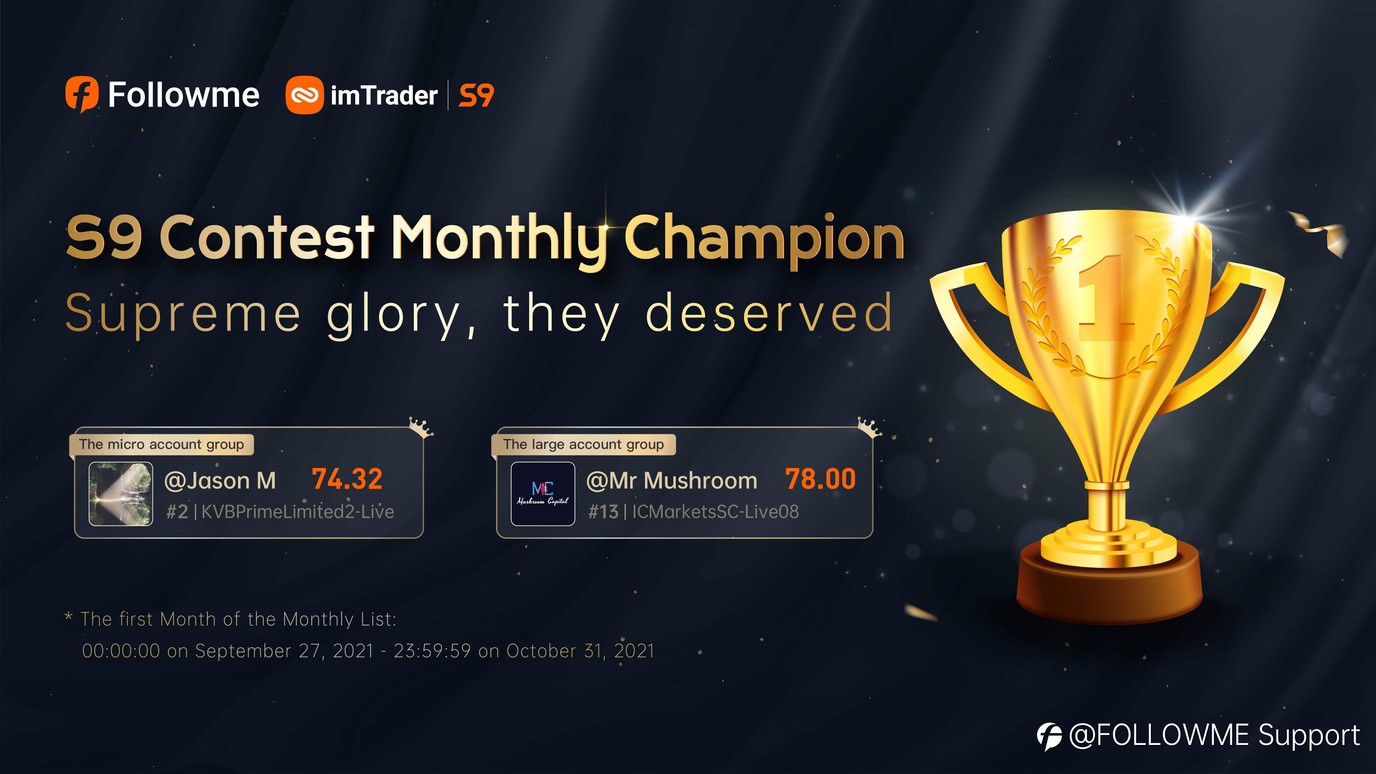 The S9 champions of the first month appeared, let's witness the glorious moment of these 2 crowns together!
