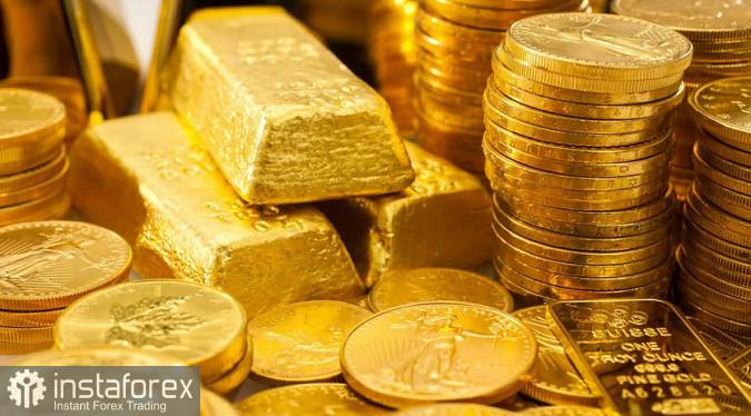 Emas kembali pada harga dari $1.800 per ons
