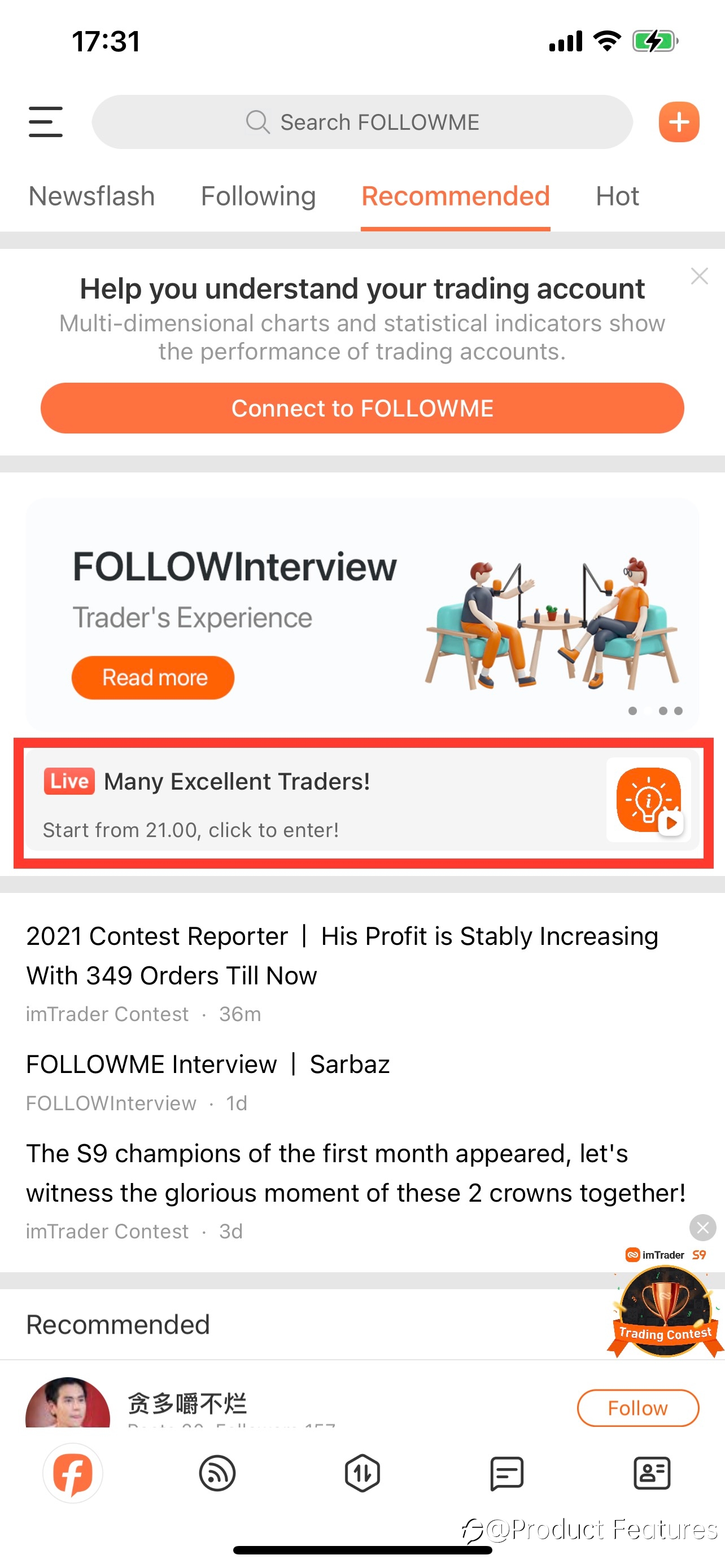 FOLLOWME APP Update: New experience of interact, new entrance for live