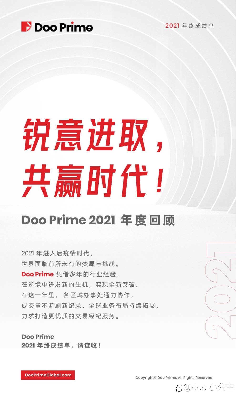 锐意进取，共赢时代！Doo Prime 2021 年度回顾