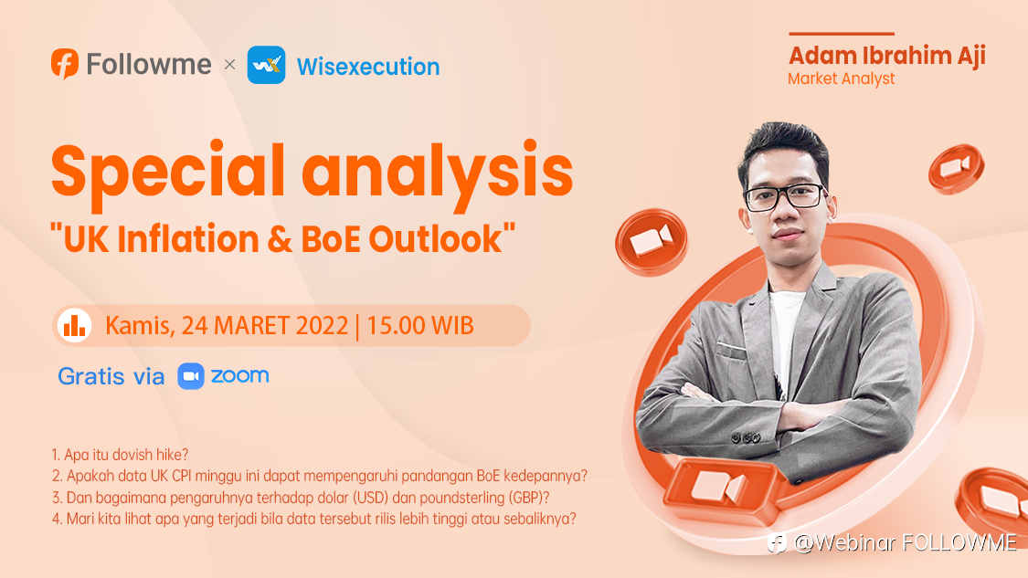 FOLLOWME & WX Trading Webinar：Special analysis UK Inflation & BoE Outlook