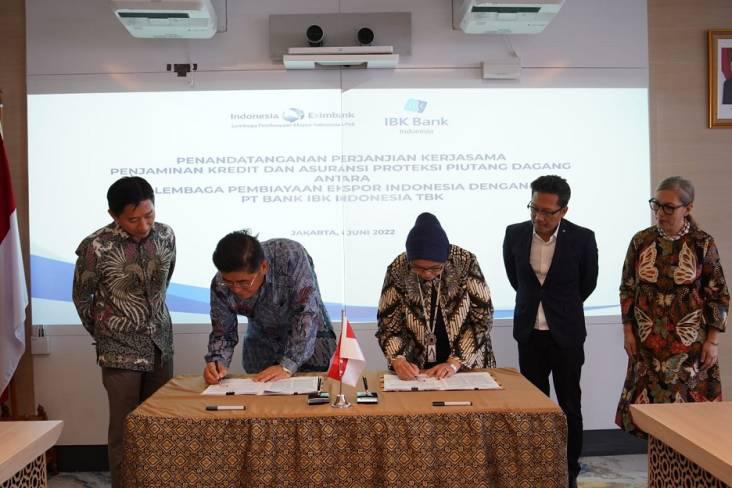 Tingkatkan Kinerja Ekspor, LPEI dan Bank IBK Indonesia Lakukan Sinergi