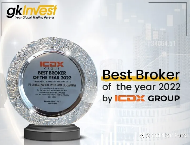 GKInvest Raih Penghargaan Best Broker of The Year 2022 Versi ICDX