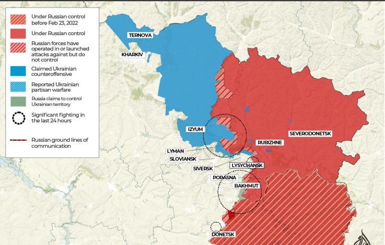 Phe ly khai ở Donetsk thông báo về bước tiến của quân Ukraine