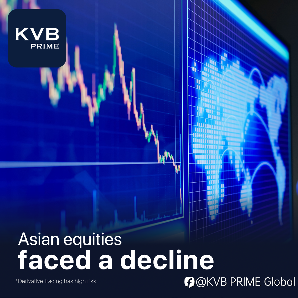 Asian equities faced a decline