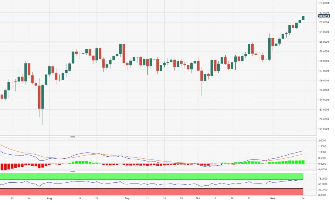 EUR/JPY Price Analysis: Rally appears unabated so far