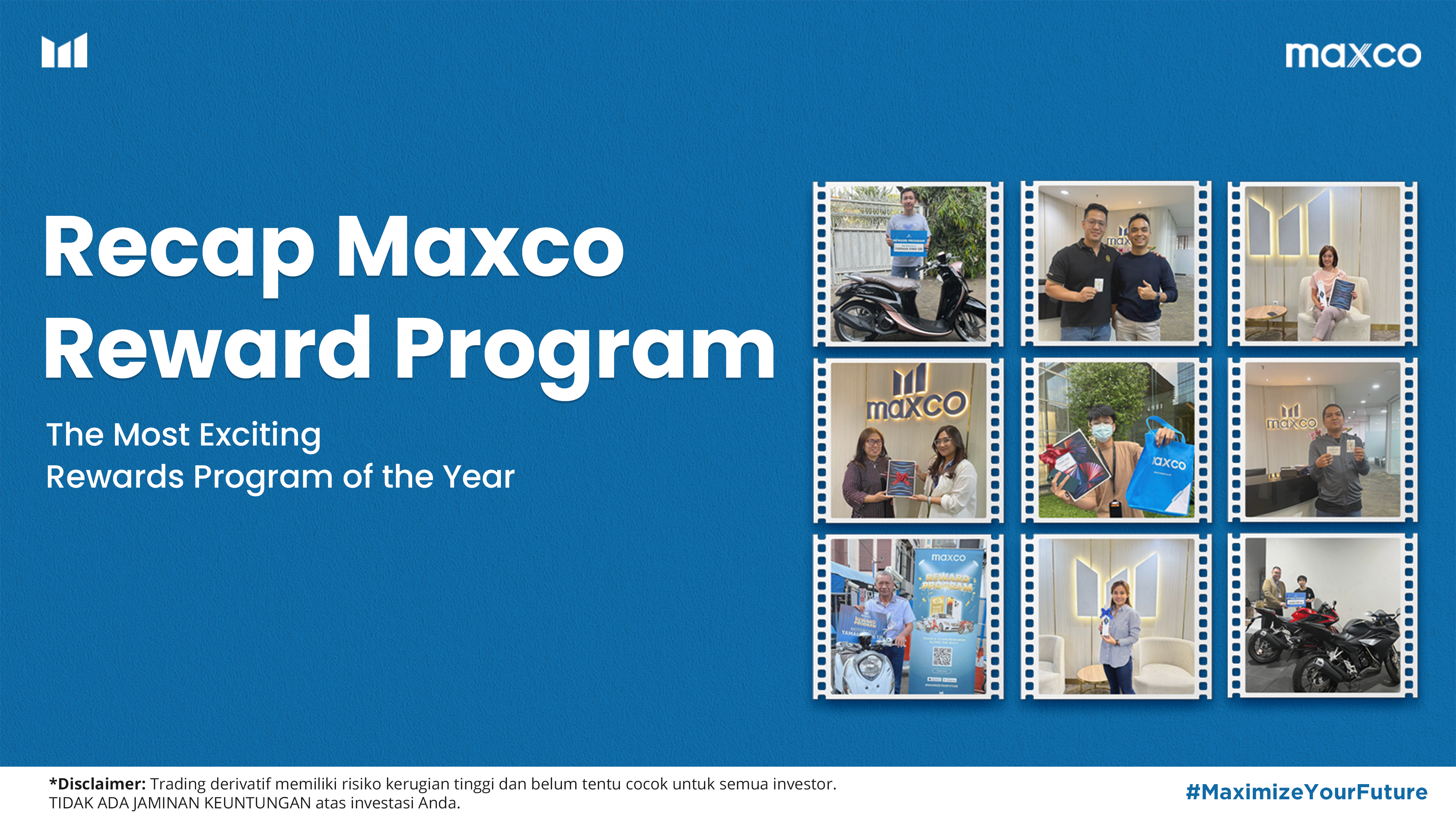 Miliyaran Hadiah untuk 1,512 Pemenang Maxco Reward Program!