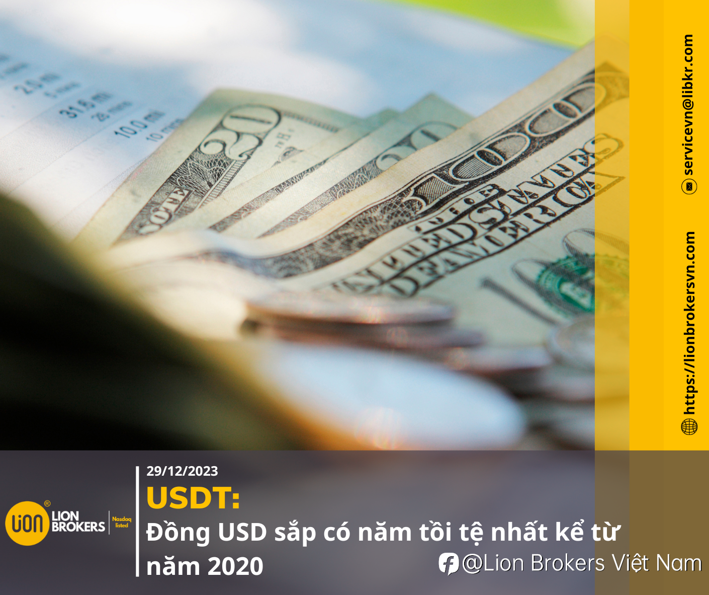 USDT: ĐỒNG USD SẮP CÓ NĂM TỒI TỆ NHẤT KỂ TỪ 2020