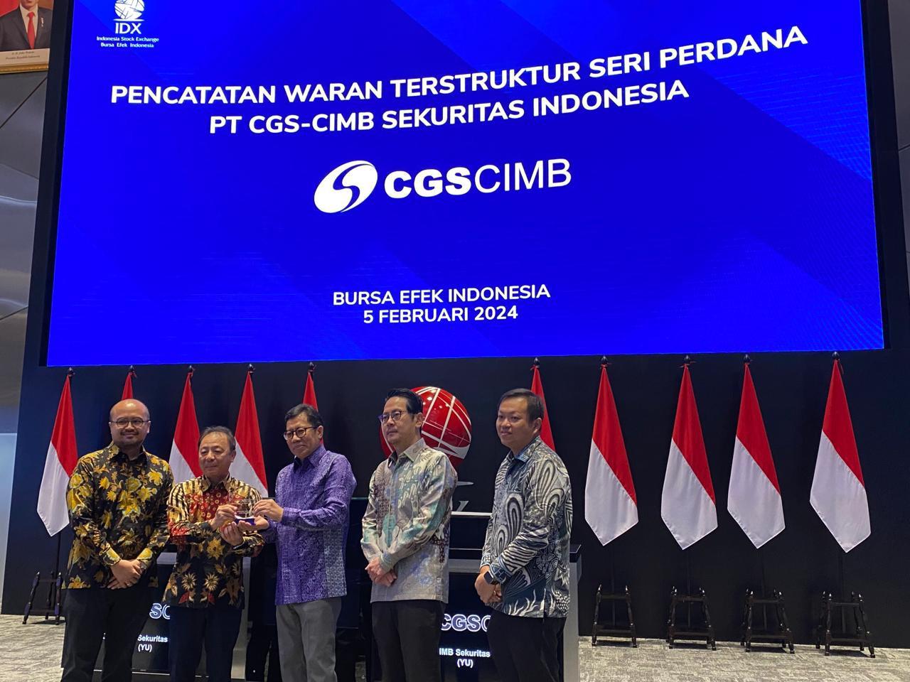 CGS-CIMB Sekuritas Incar Penerbitan 100 Waran Terstruktur di 2024