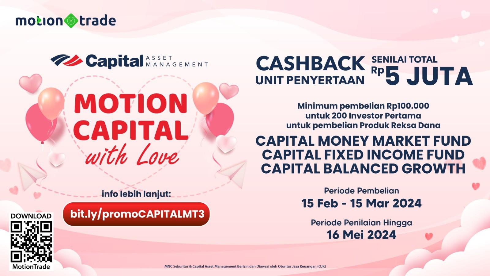 Berburu Kado Valentine dari Capital Asset Management Senilai Total Rp5 Juta di MotionTrade