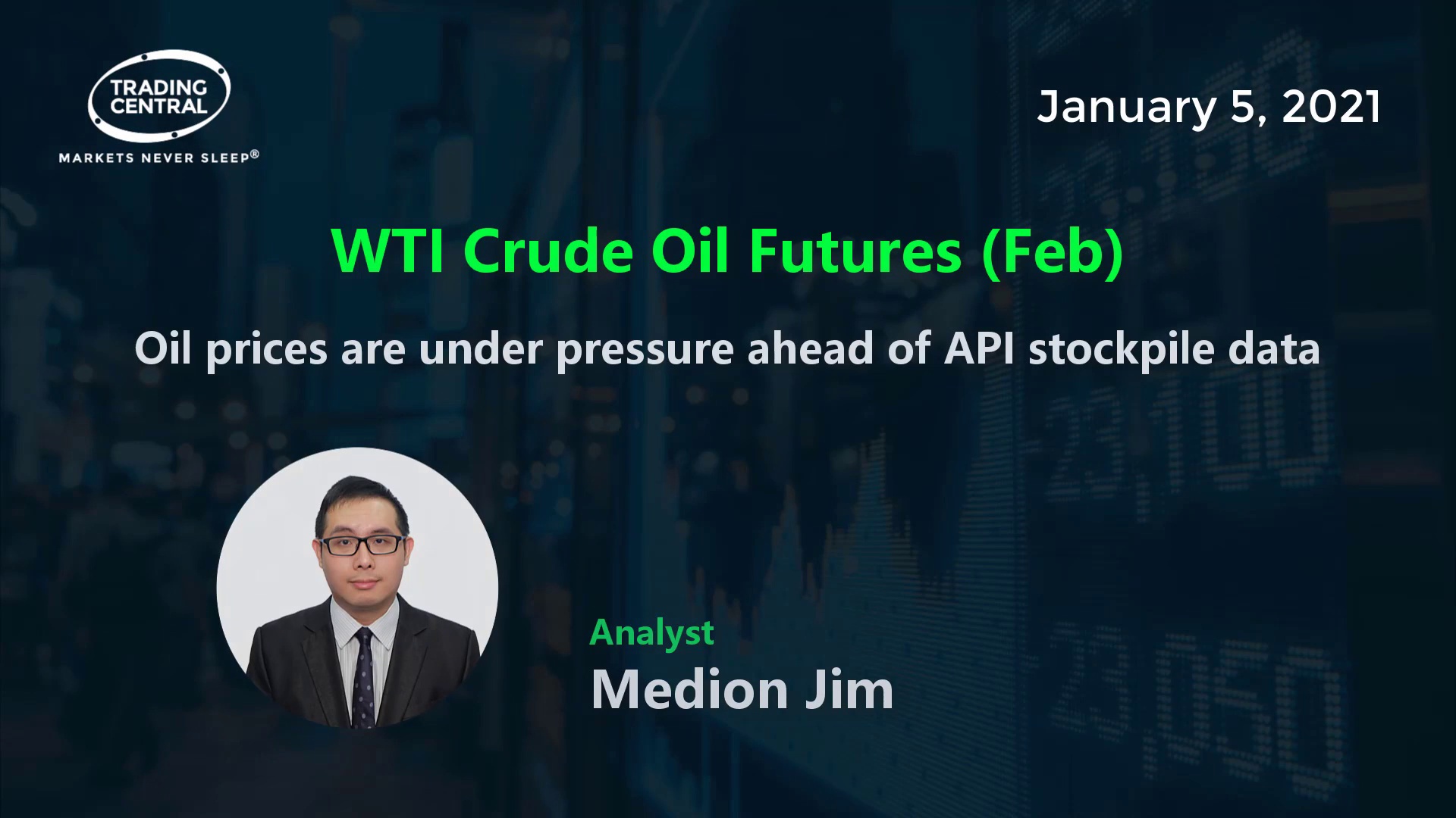 (RECAP) DAILY NOTION - FOLLOWME x TradingCentral - WTI Crude Oil Futures (Feb): Oil Prices are Under Pressure Ahead of API Stockpile Data. - Jan 5, 2021 [[1,#WTICrudeOil#,10004222]][[1,#oilprice#,10004304]][[1,#OPEC#,60001266]][[1,#TradingCentral#,50001098]]